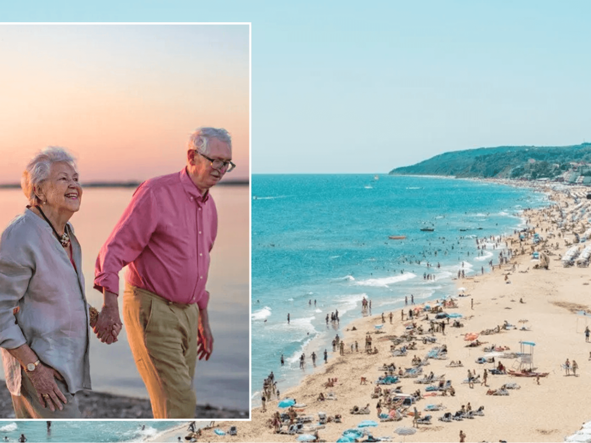 Couple on a beach / Obzor Sunny Beach Bulgaria