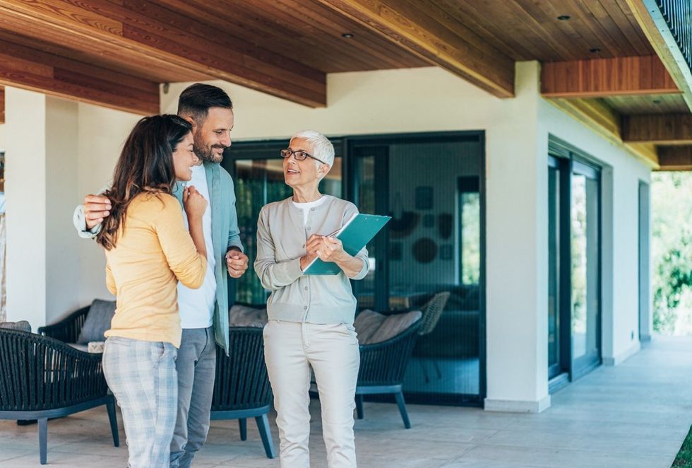 Couple viewing home