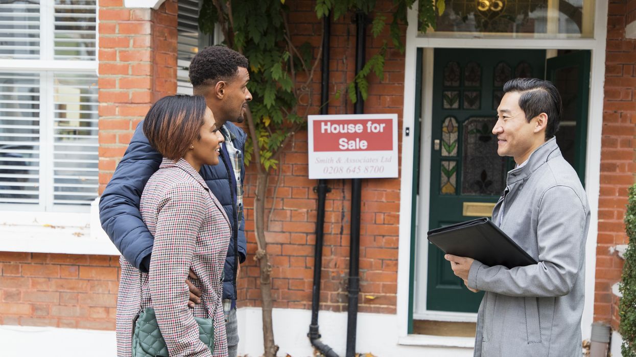 Couple viewing property