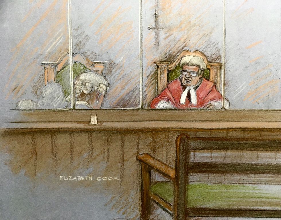 Court artist sketch by Elizabeth Cook of empty dock as Koci Selamaj, killer of school teacher Sabina Nessa, has declined to attend his sentencing in court two of the Old Bailey, London. Selamaj, from Eastbourne, East Sussex, had admitted the murder of Ms Nessa at an earlier hearing. Ms Nessa, 28, was attacked by Selamaj in a park in Kidbrooke, south London, on the evening of September 17 last year. Picture date: Thursday April 7, 2022.
