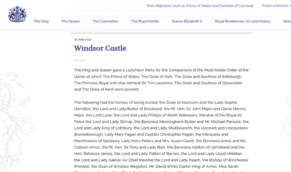 Court Circular