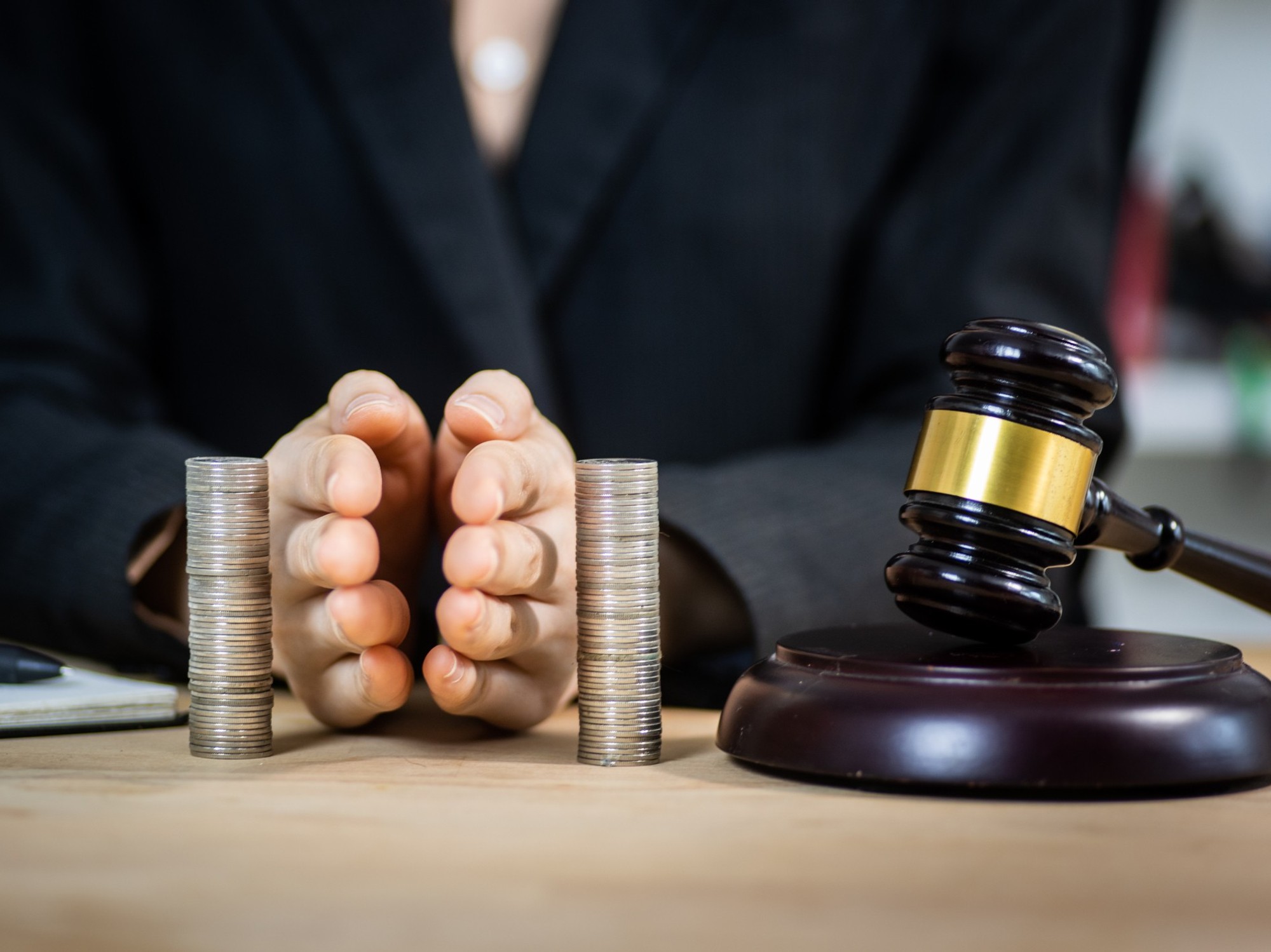 Court, splitting assets