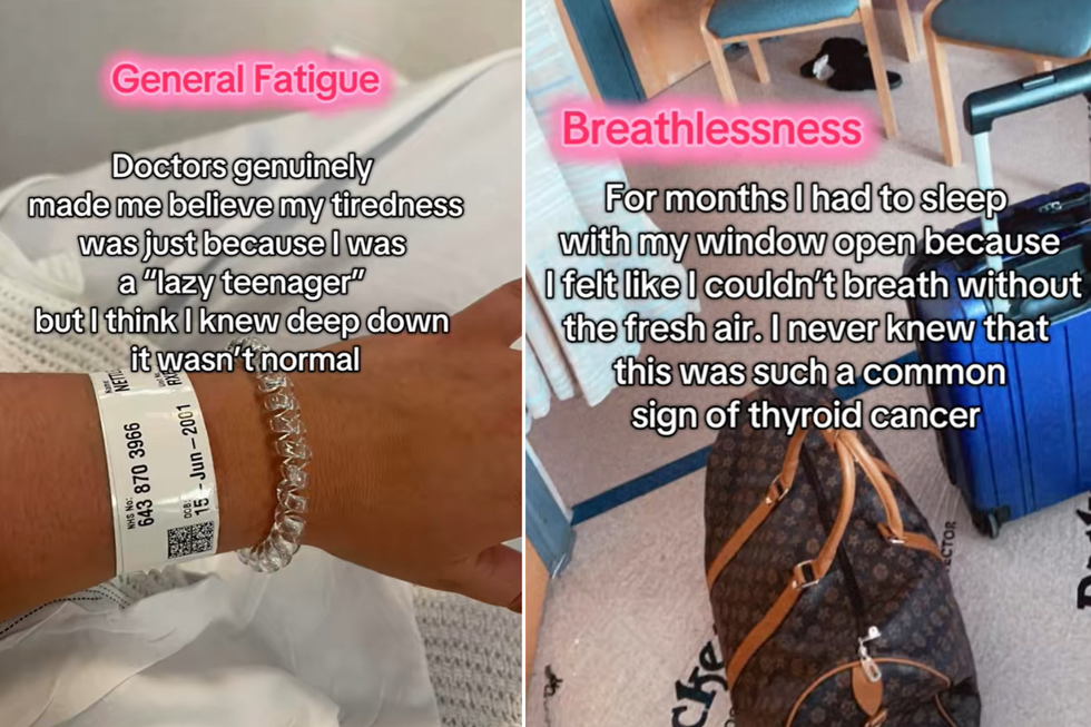 Courtney shared pictures of her time in the hospital accompanied by descriptions of her symptoms