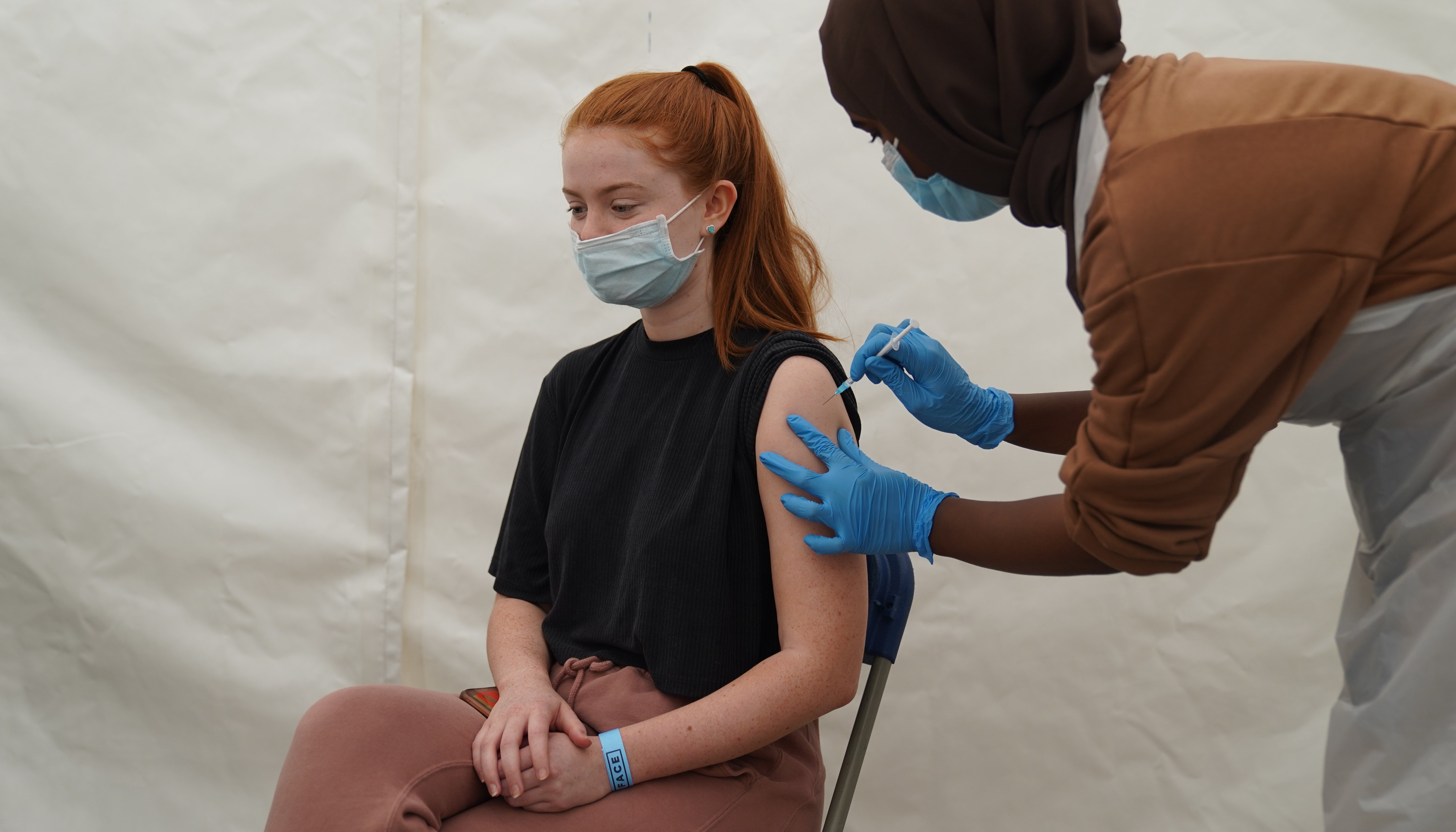 Covid-19 jabs have been delivered at a pop-up vaccination centres across the UK.
