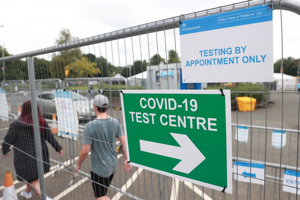 Covid-19 testing centre in Northern Ireland
