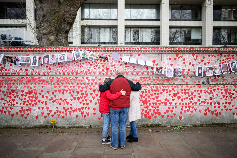 Covid memorial wall