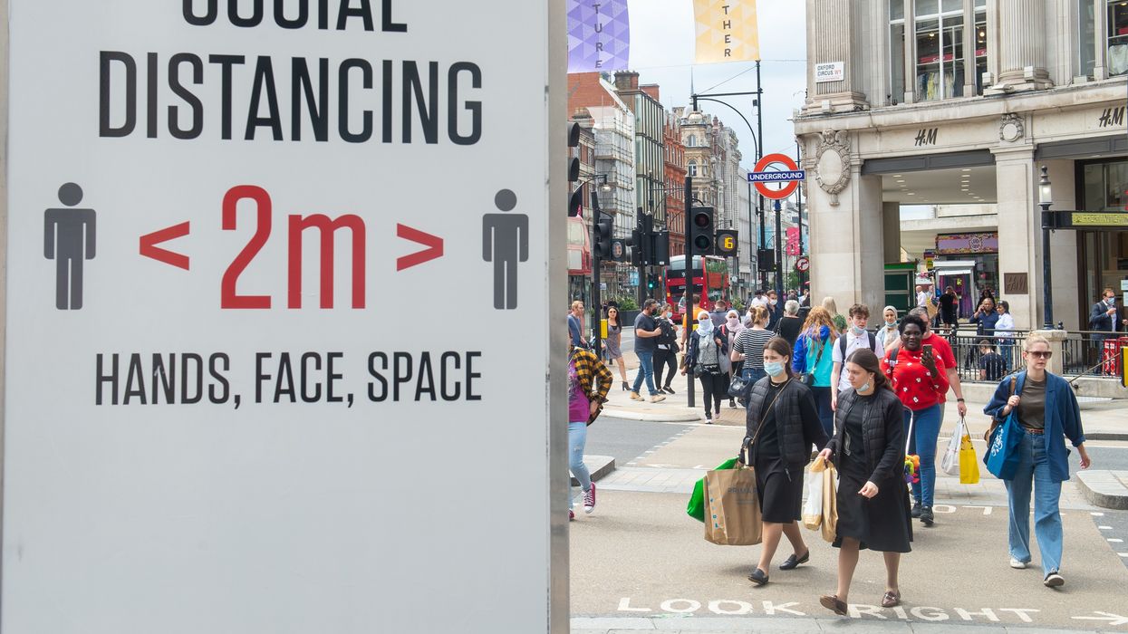 Covid restriction sign