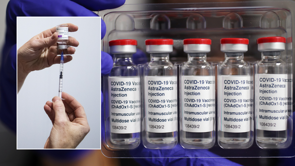 Covid vaccine/AstraZeneca bottles