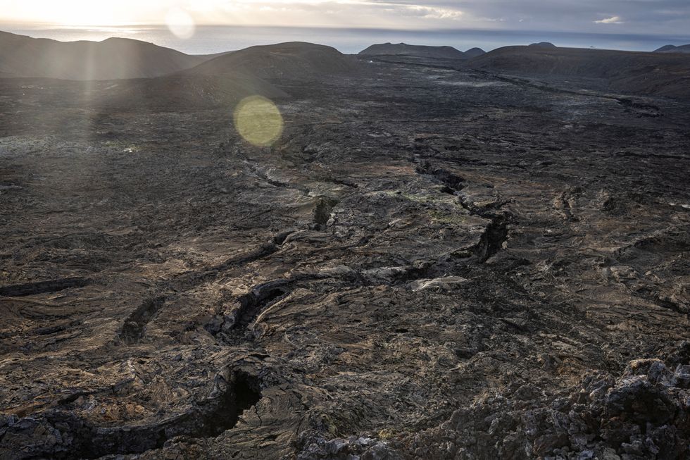 Cracks in the ground