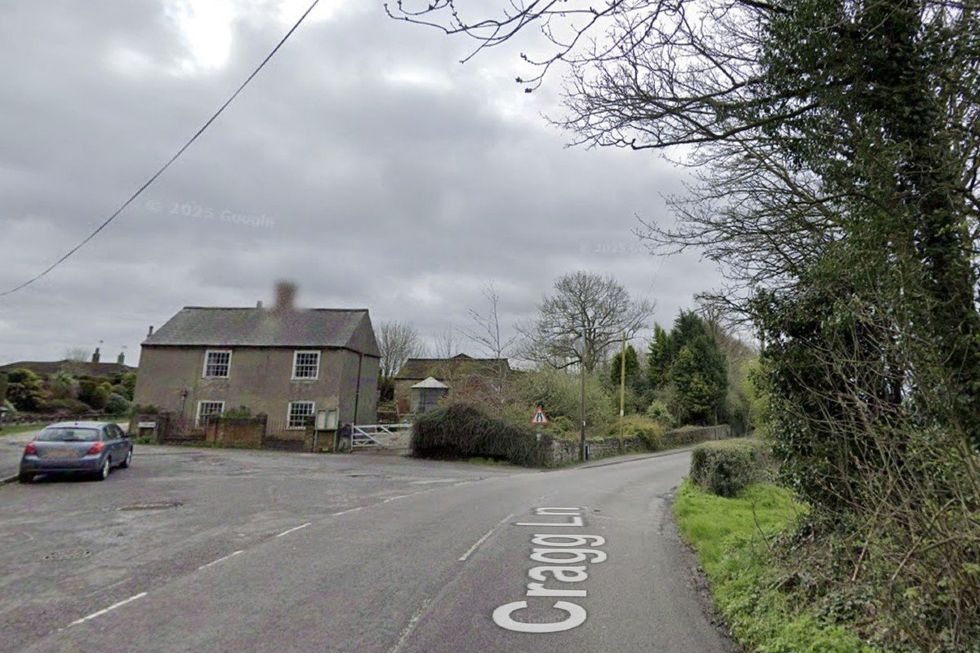 Cragg lane in Derbyshire