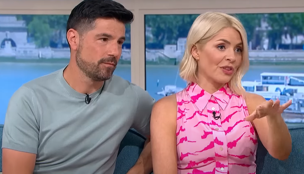 Craig Doyle (left) and Holly Willoughby (right) on This Morning