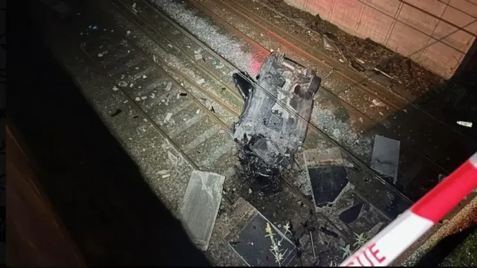 Crash debris