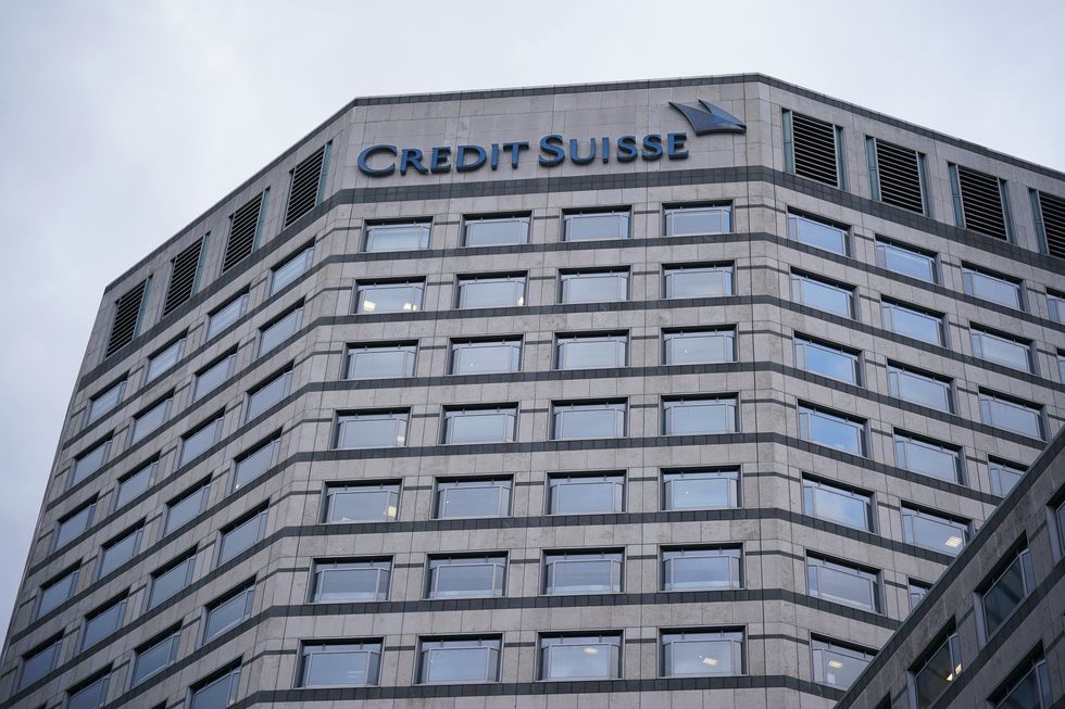Credit Suisse offices in Canary Wharf, London