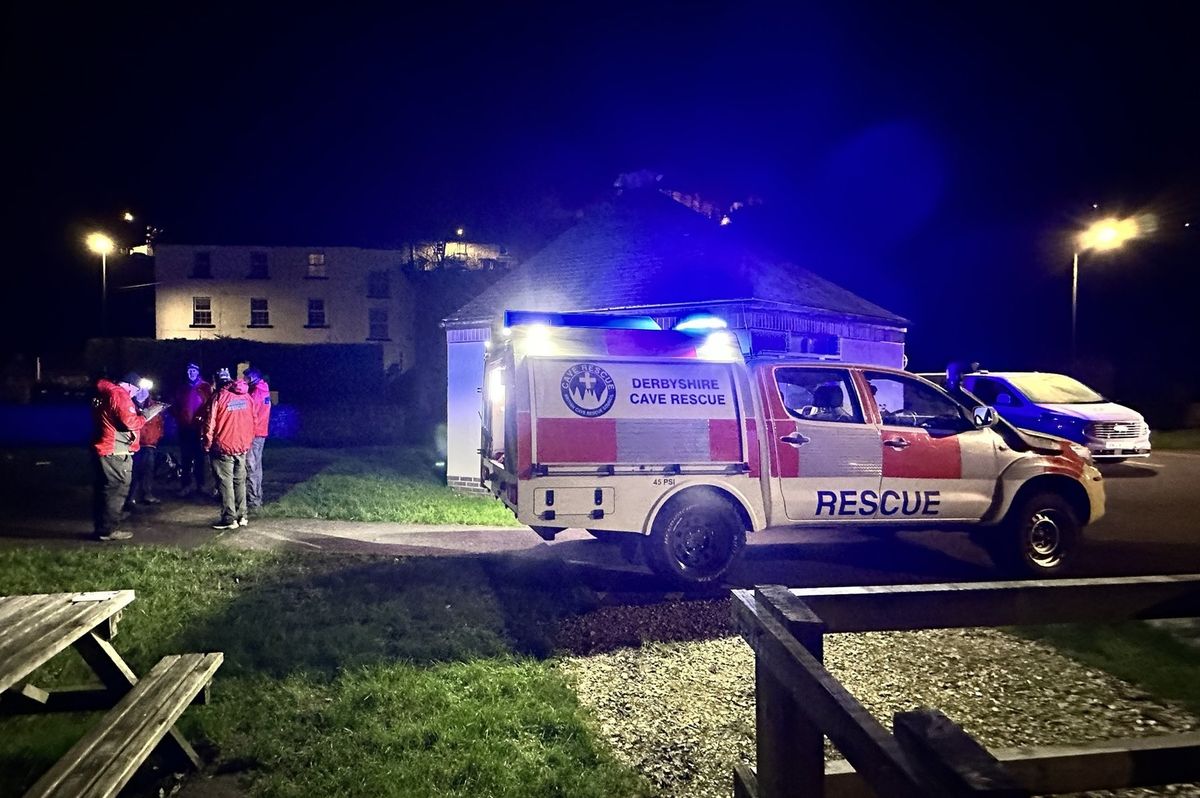 Crews at the scene in near Rowtor Rocks