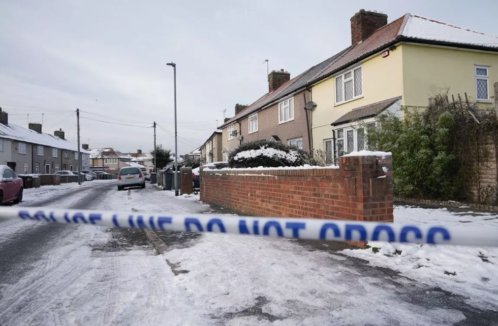 Crime scene in December 2022