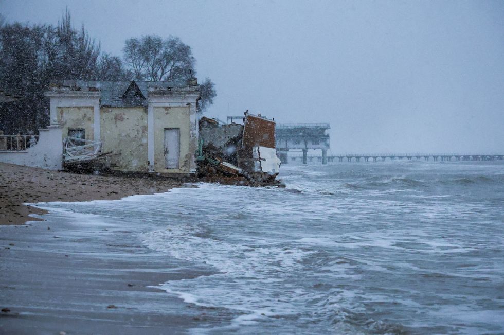 Crimea storm damage