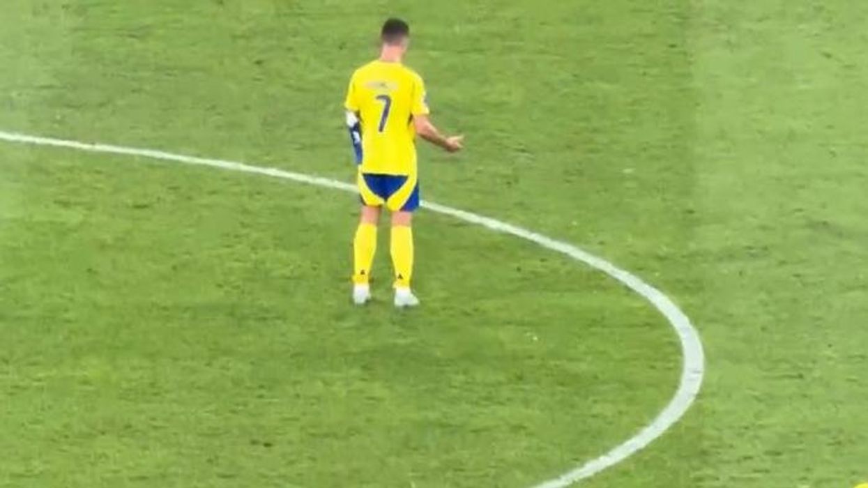 Cristiano Ronaldo sent off after moment of madness for Portugal before making gesture