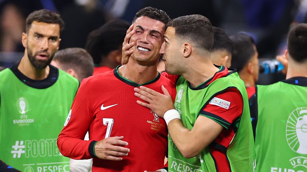 Cristiano Ronaldo was in tears after missing his penalty