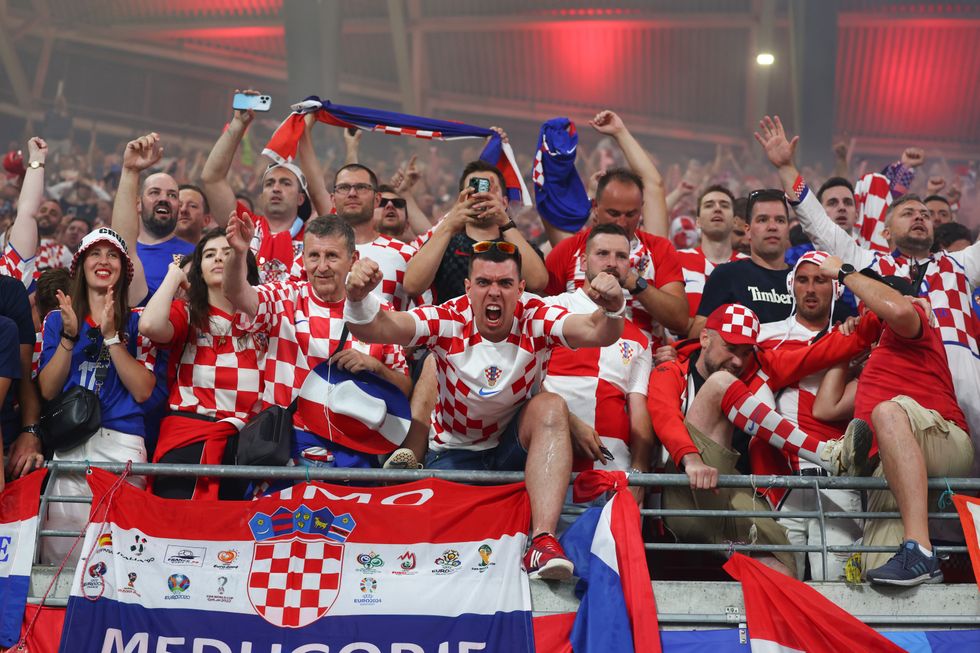 Croatia fans went wild after Luka Modric's goal