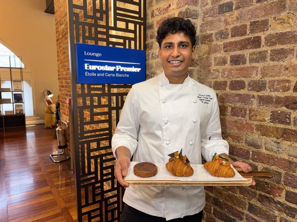 Croissants at Eurostar Premier lounge