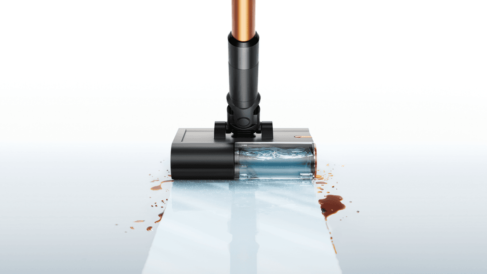 cross-section of the Dyson PencilWash showing the fresh water tank