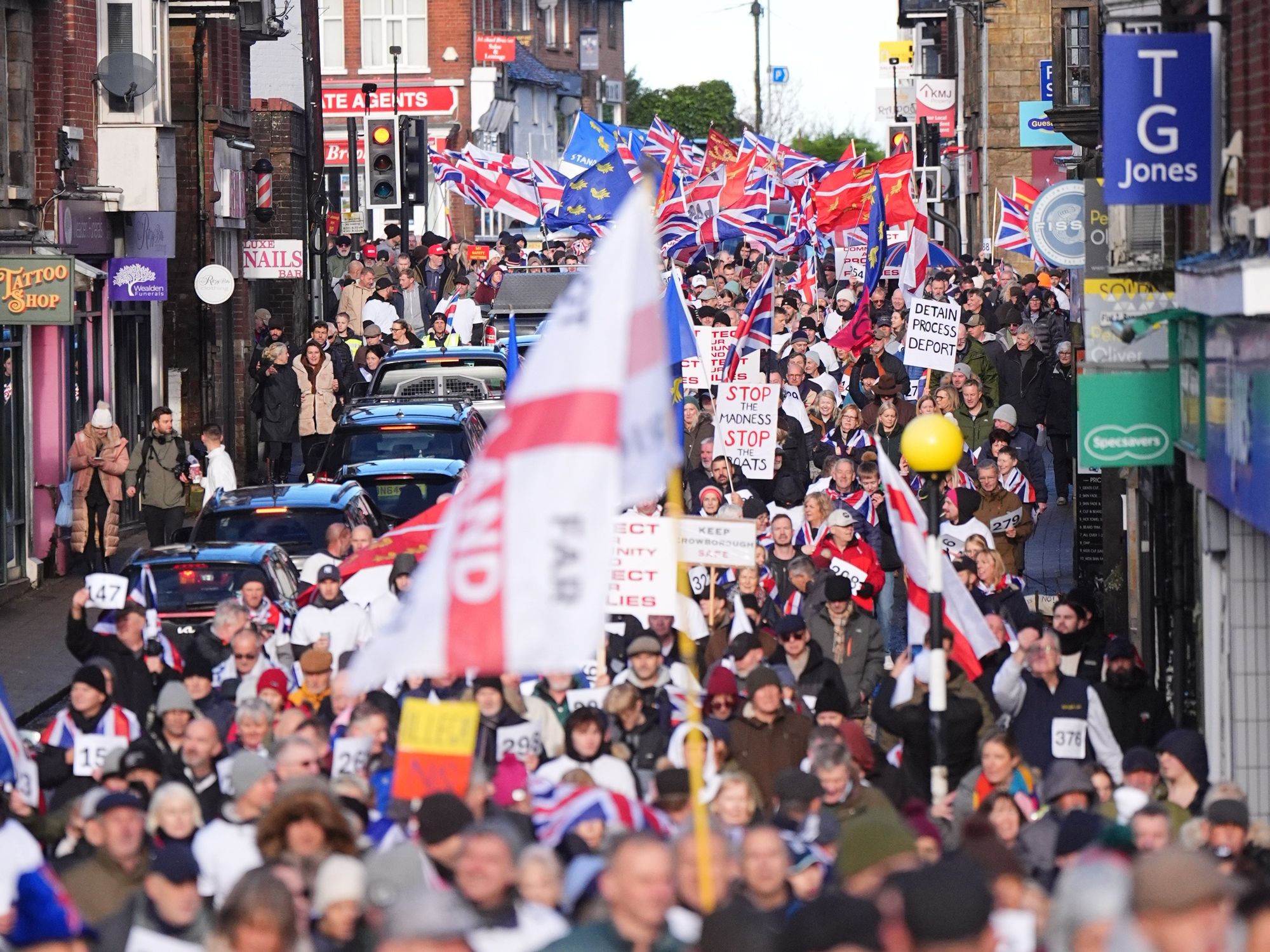 Crowborough protests