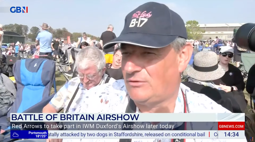 Crowds at Duxford airshow