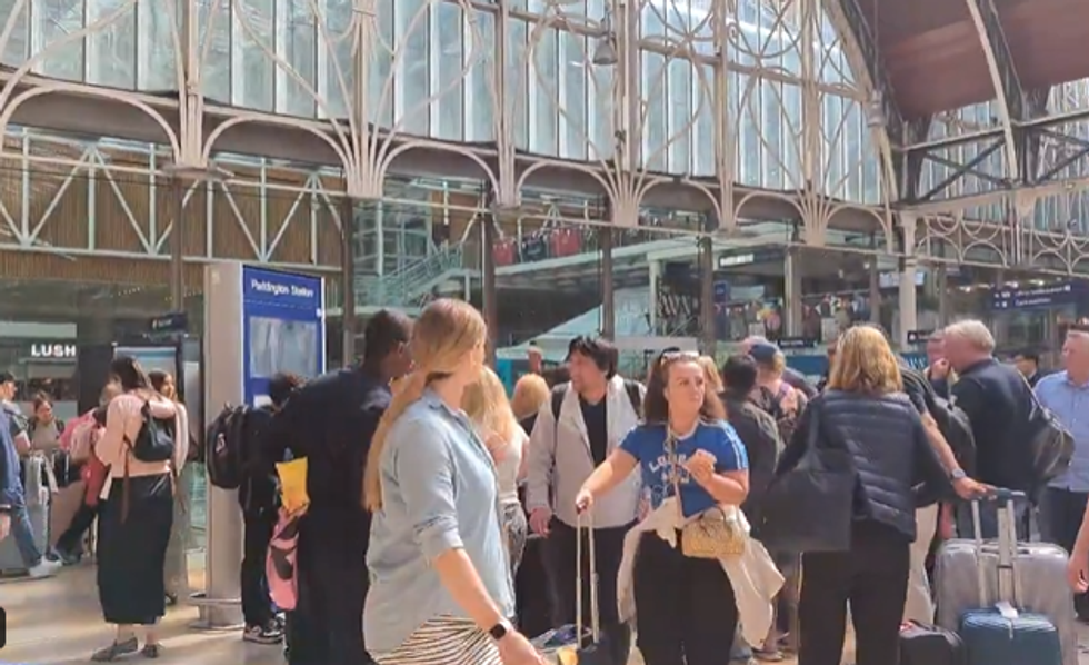 Crowds at Paddington Station