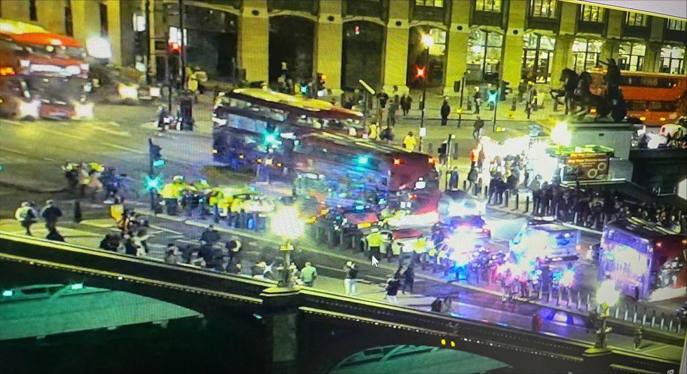 Crowds on London Bridge