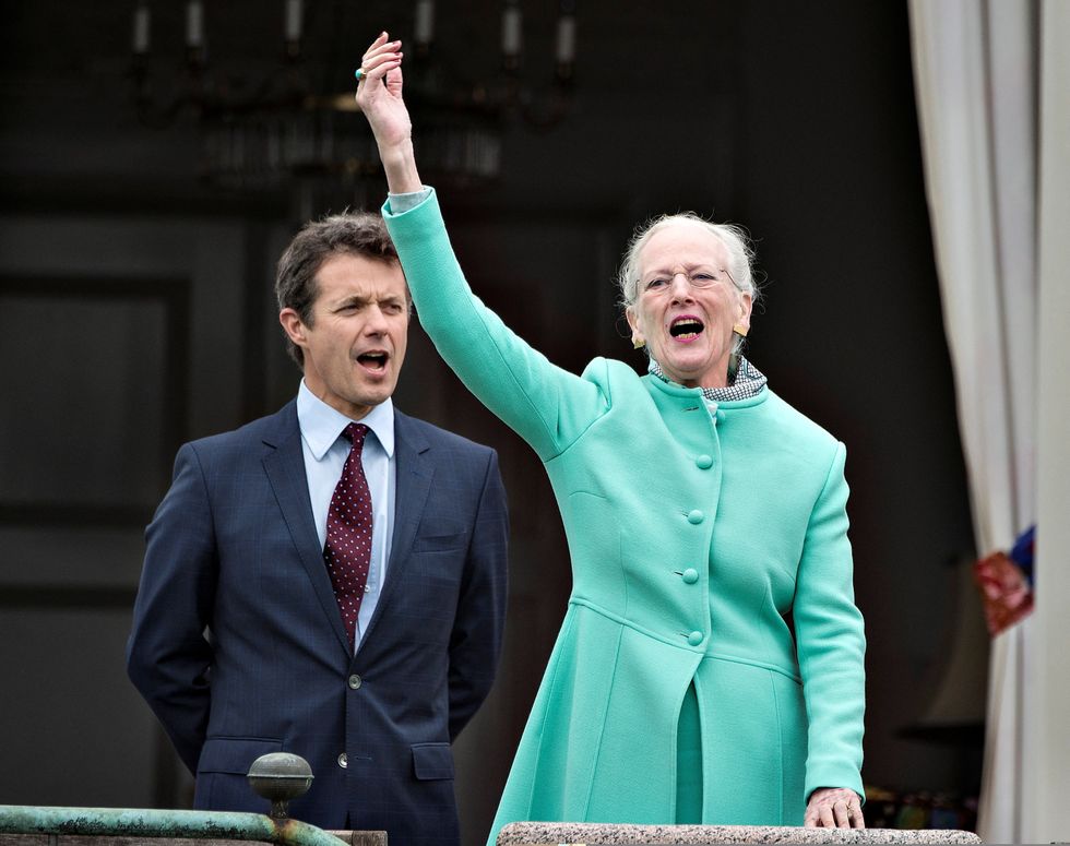Crown Prince Frederik and Queen Margrethe