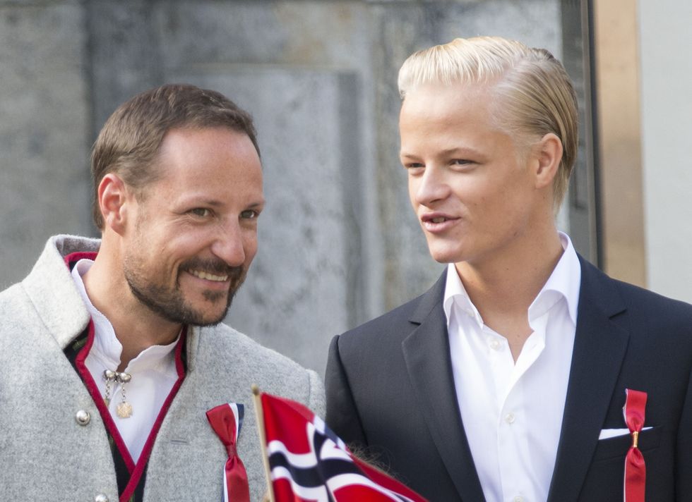 Crown Prince Haakon and Marius Borg H\u00f8iby