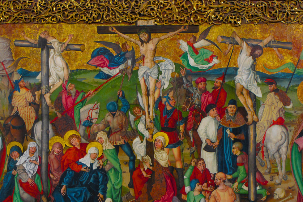 Crucifixion, from the Buhl Altarpiece