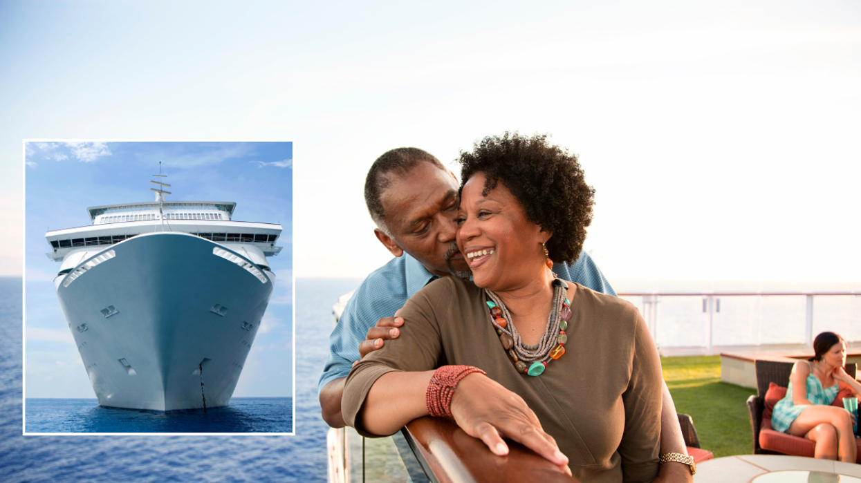 Cruise guests on ship