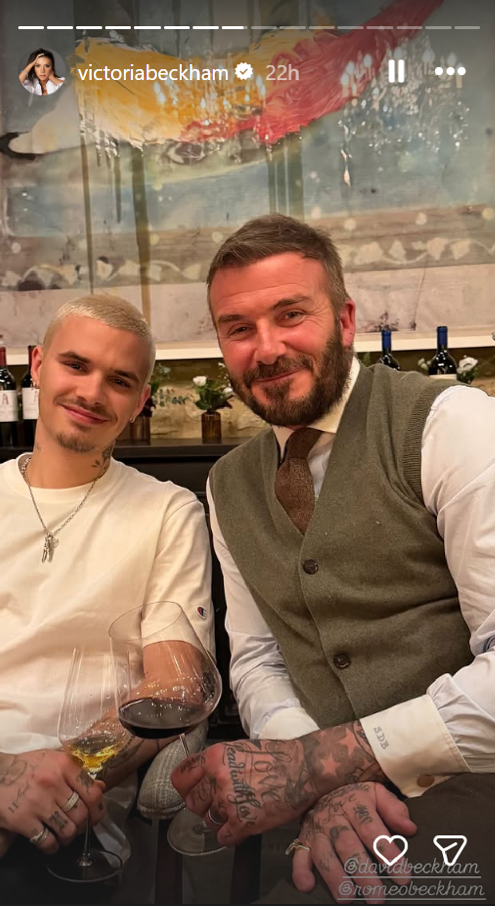Cruz and David Beckham
