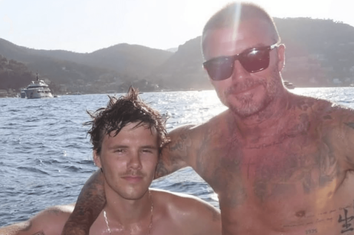 Cruz and David Beckham