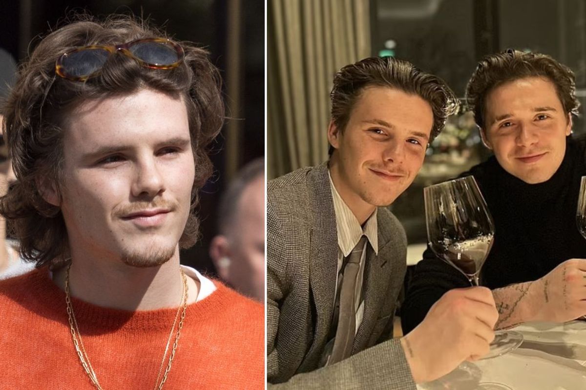 Cruz Beckham and Brooklyn Beckham