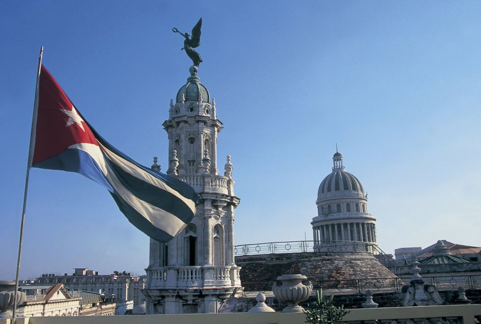 Cuba flag in Havana