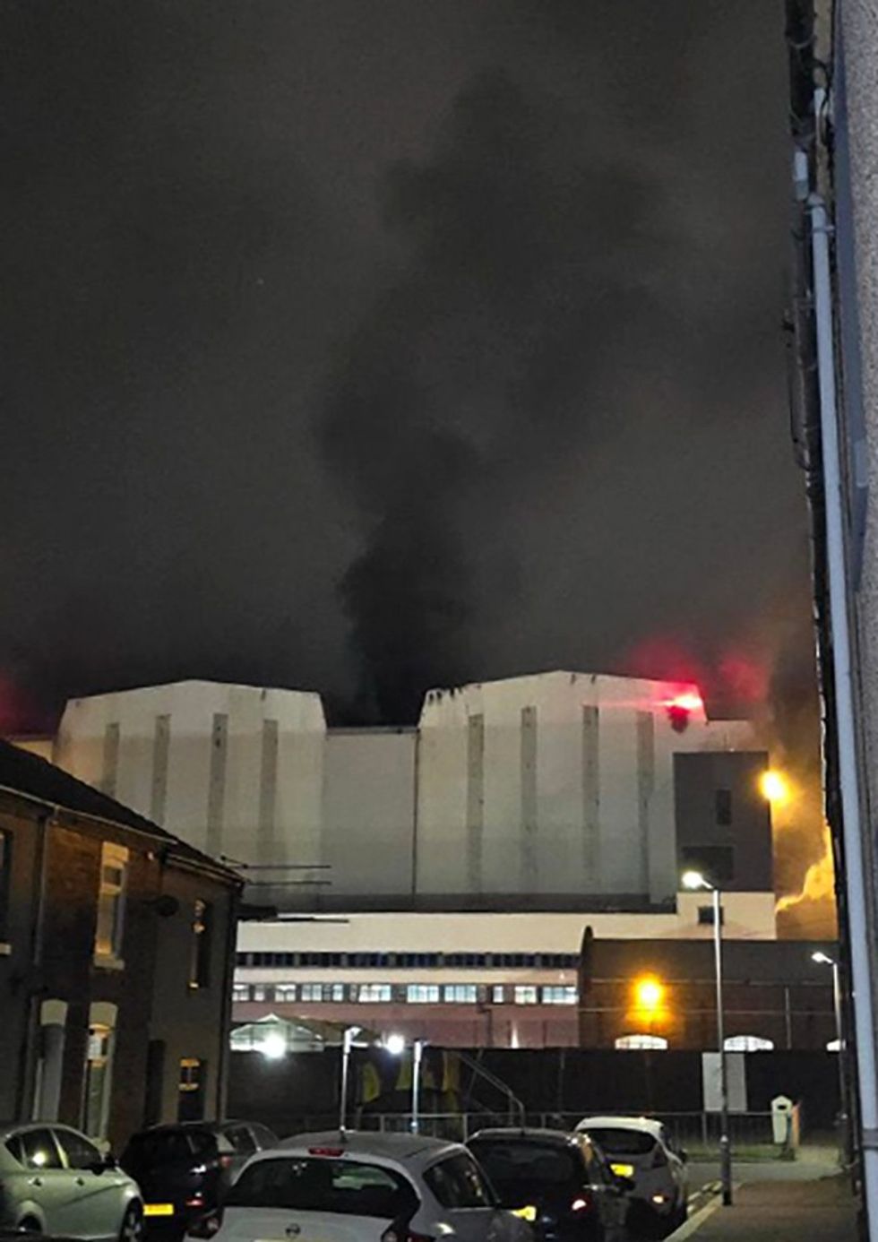 Cumbria Constabulary said the fire at the nuclear submarine shipyard broke out at about 12.45am\u200b
