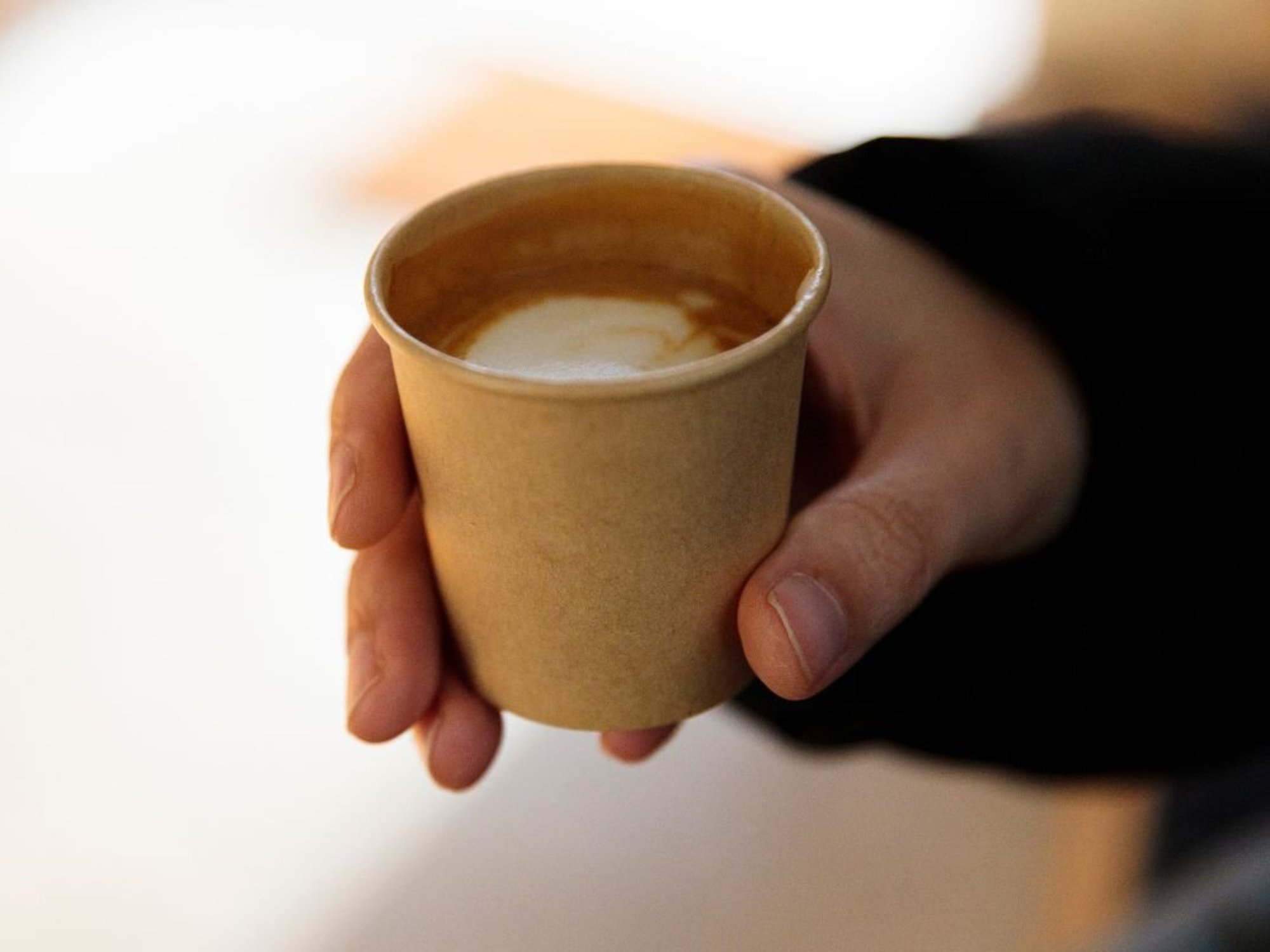 CUP OF COFFEE IN HAND