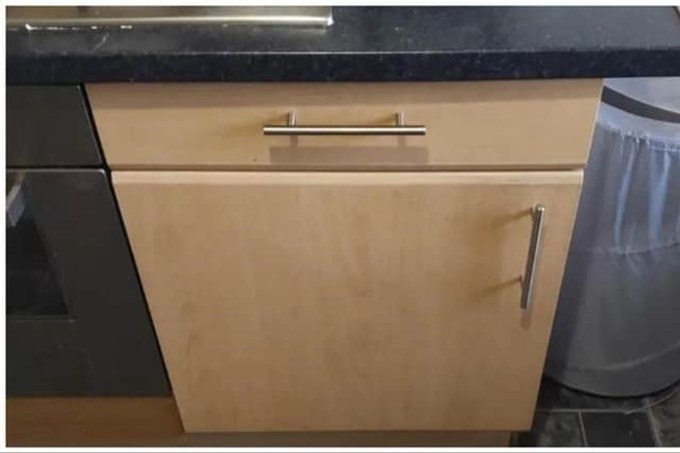 Cupboard police found a man inside