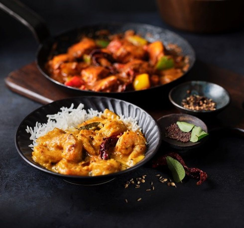Curries made from M&S meal kits
