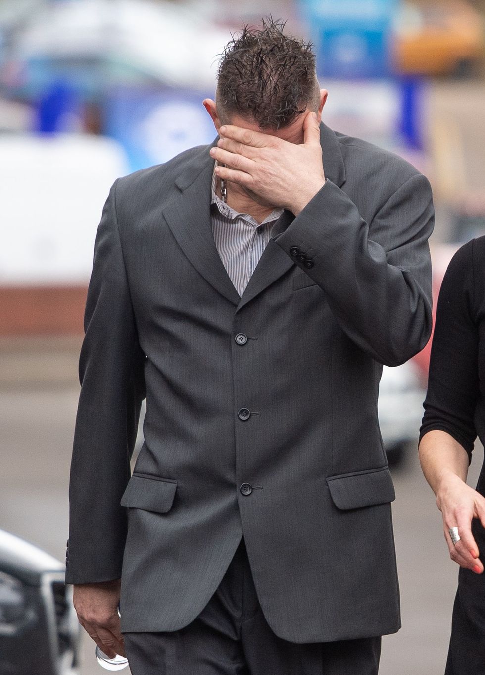 Curt Johnson of Johnsons Funfair Ltd arrives for the inquest into the death of Ava-May Littleboy
