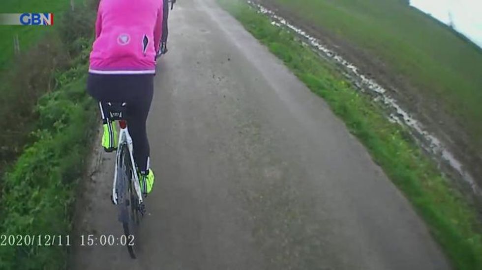 Cyclists fuming with social media comments on viral Land Rover video: 'Looks like she just fell over'