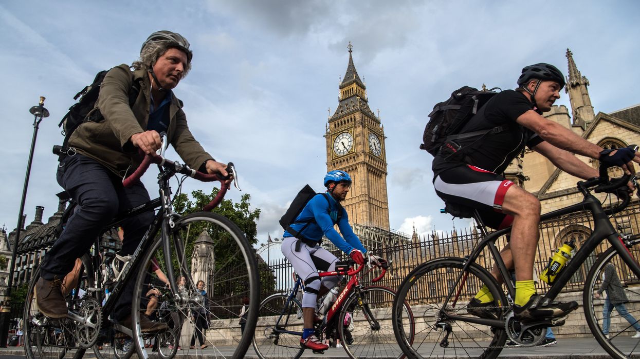 Cyclists in London