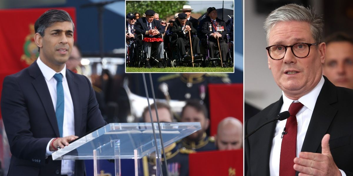 NextImg:D Day LIVE: Sunak and Starmer lead country in honouring Britain's war heroes 80 years on