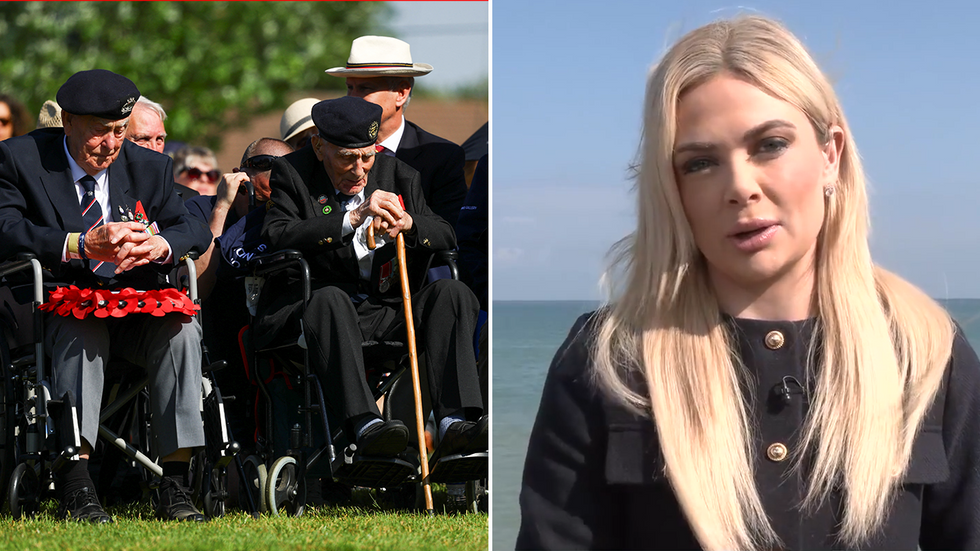 D-Day veterans and Ellie Costello