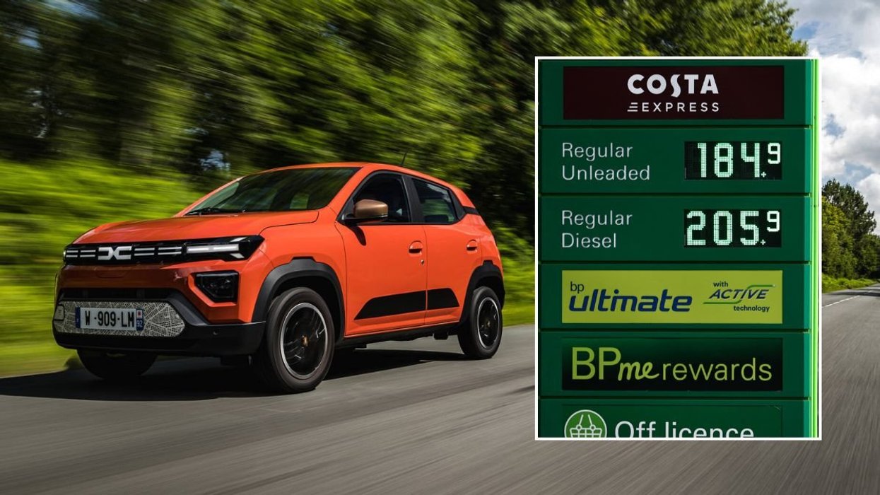 Dacia Spring electric vehicle and expensive fuel prices