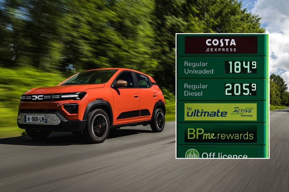 Dacia Spring electric vehicle and expensive fuel prices