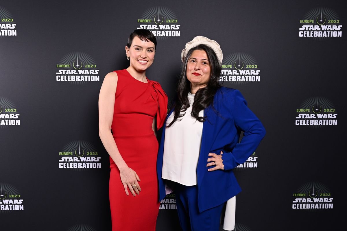 Daisy Ridley with new Star Wars director Sharmeen Obaid-Chinoy