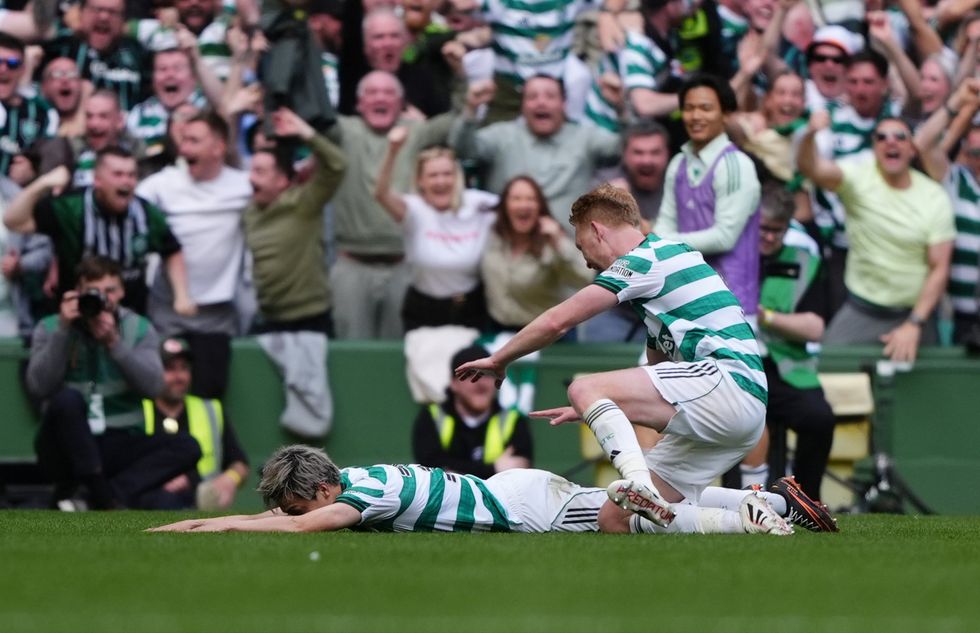 Daizen Maeda scored twice for Celtic against Rangers
